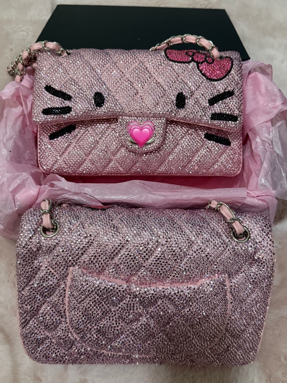Pink HK Custom Shoulder Bag